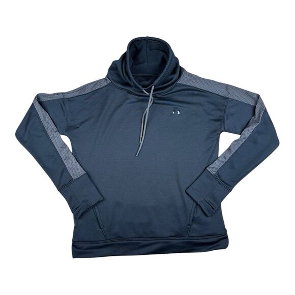Under Armour SMALL Black Long Sleeve Pullover Loose Fit Sweatshirt Women’s - Picture 1 of 10